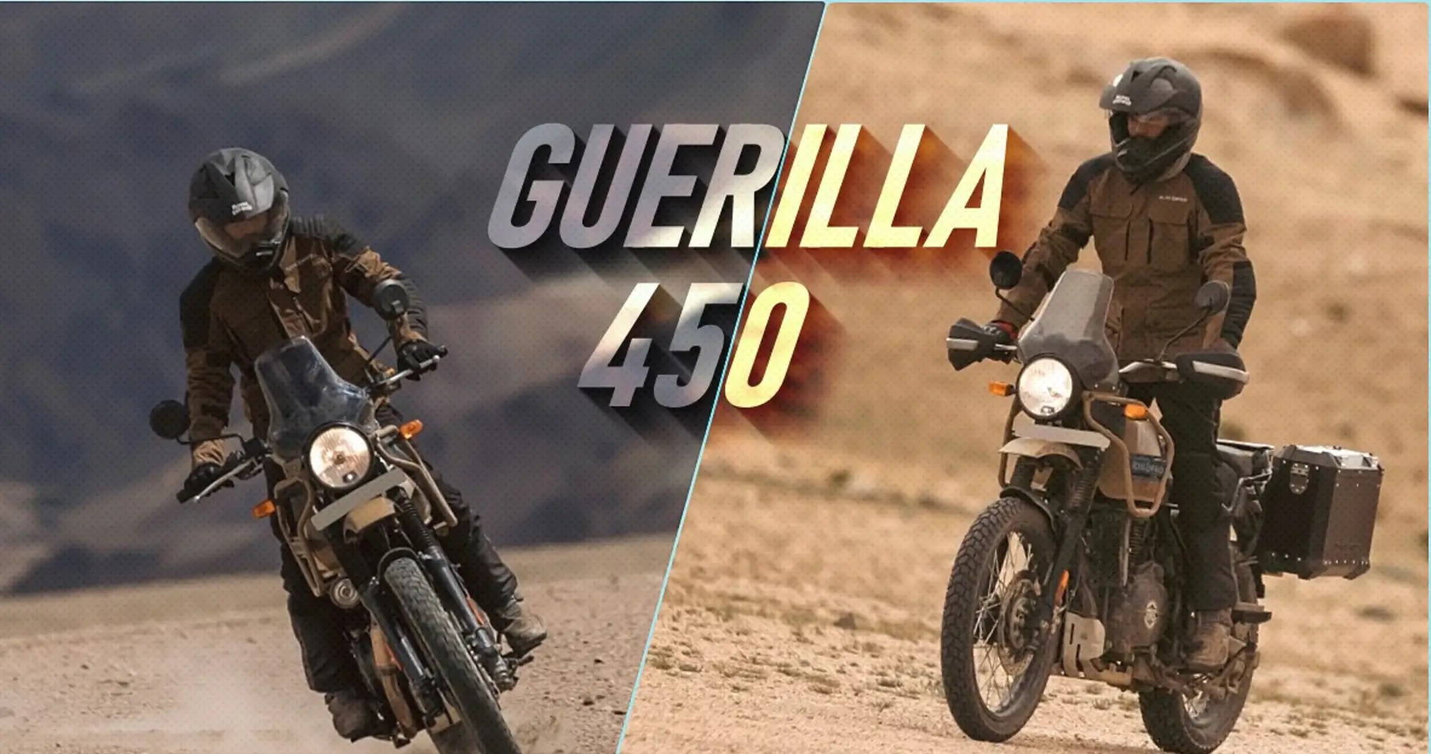 The all-new Royal Enfield Guerrilla 450: redefining adventure with power and precision.