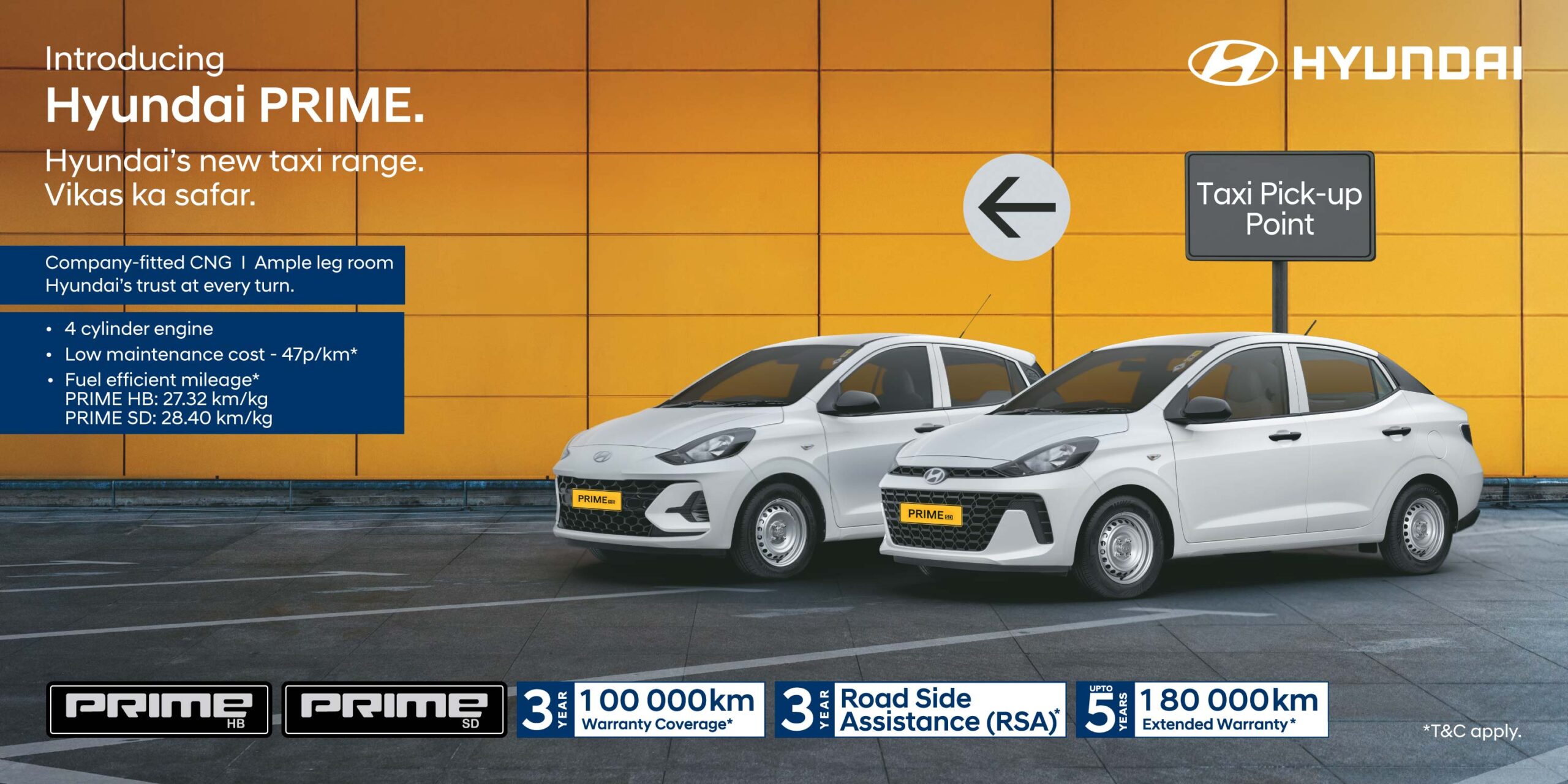 Hyundai enters India’s taxi segment with Prime HB and Prime SD models