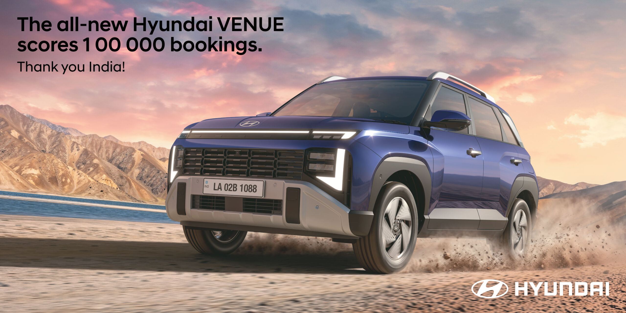 Hyundai Venue crosses 1 lakh bookings; new HX8 Diesel AT variant launched at ₹13.69 lakh